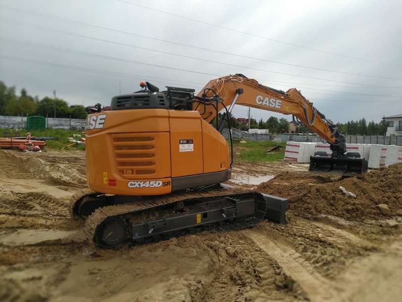 CASE CX145DSR excavator starts work on local housing project
